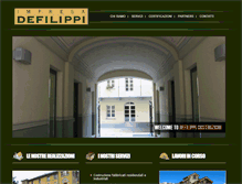 Tablet Screenshot of defilippicostruzioni.com